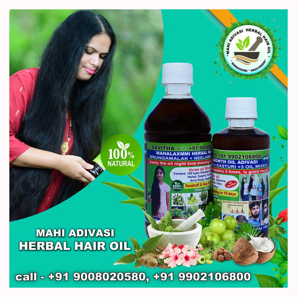 maha adivasi nilambari herbal hair oil